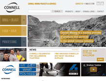 Tablet Screenshot of connellmining.com